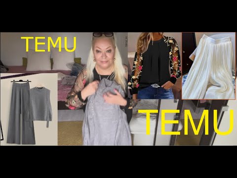 Видео: Распаковка с TEMU. Осенний трикотажный костюм, блуза, брюки с примеркой