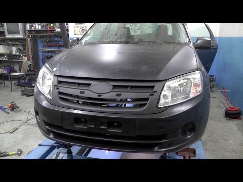 Видео: 🚓🔨 LADA Granta. Вытяжка стакана. Наборка морды в деталях.