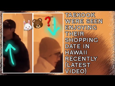 Видео: Ого😱💋Тэкуки недавно были замечены наслаждающимися шопингом на Гавайях (новое)#jungkook#bts#taehyung