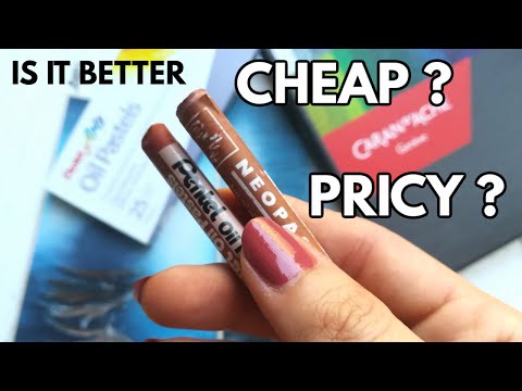 Видео: Обзор масляной пастели PENTEL и CARAN DACHE NEOPASTEL | Что лучше?
