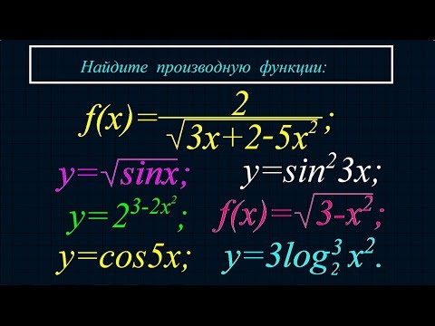 Видео: Производная сложной функции