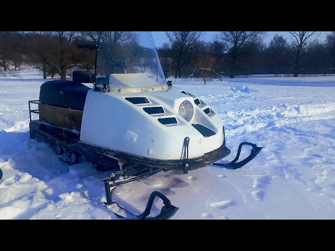 Видео: Самодельный снегоход на гусенице / Буран обзор