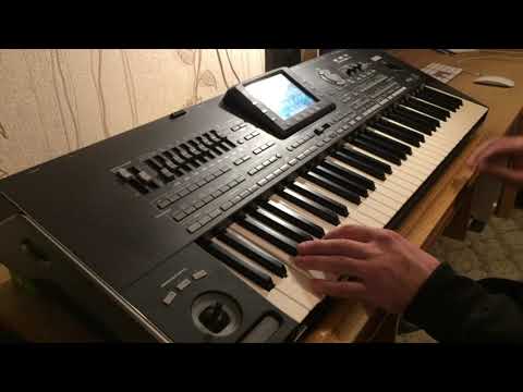 Видео: Бутырка "Зеркалом блестит река"  на синтезаторе Korg Pa3x