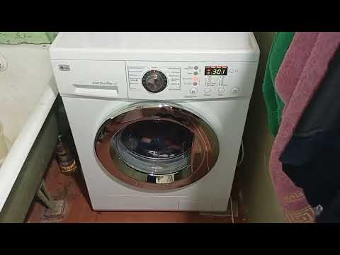 Видео: Стирка на LG Режим Хлопок 60° 1000 об/мин + Интенсивная 