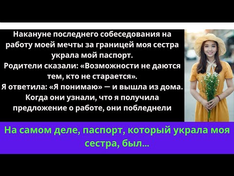 Видео: Моя сестра спала с моим мужем, но родители скрыли правду, чтобы я могла заплатить деньги.