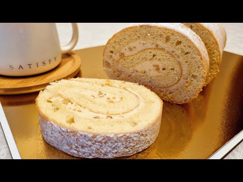 Видео: Бисквитный рулет, КРЕМ С ХАЛВОЙ.