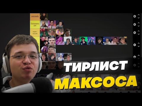 Видео: Максос составил Тирлист игроков на Фрикленде