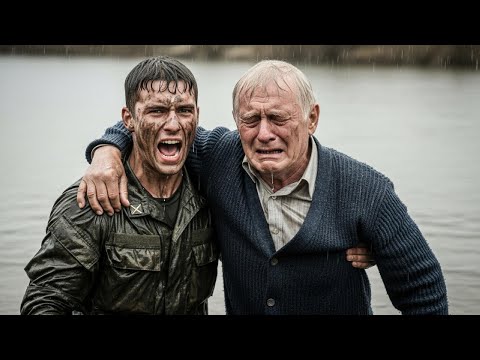 Видео: Новобранец спас старика из бурной реки. На следующий день на базу прилетел вертолёт ГЕНЕРАЛОВ.