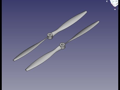 Видео: FreeCad КВАДРОКОПТЕР винт