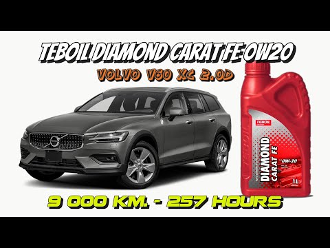 Видео: Teboil Diamond Carat FE 0w20 (отработка из Volvo V60 XC 2.0D - 9 000 км., 257 моточасов).