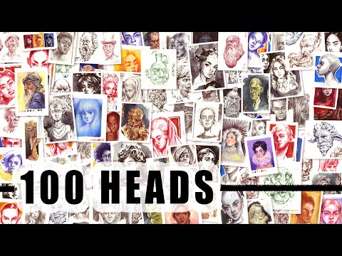 Видео: 100 голов за 10 дней — советы и мысли о портретах #100HeadsChallenge #Meds100Heads