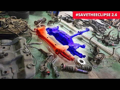 Видео: Вес AWD деталей. Какой подрамник выбрать? Mitsubishi Eclipse V6 6a13tt. #SaveTheEclipse 2.6