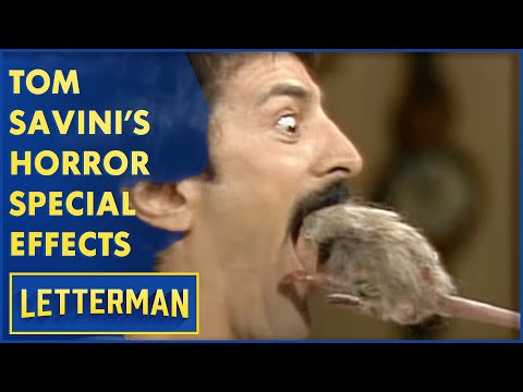 Видео: Ужасающие спецэффекты Тома Савини | Леттерман