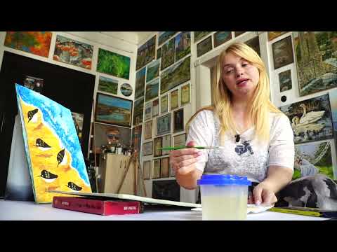 Видео: Майстер-клас "Морська прогулянка" (акрил)
