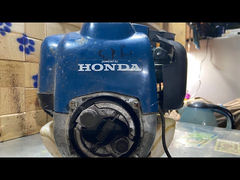 Видео: HONDA GX 35. Четырехтактный двигатель с хромированным поршнем. Разбираем.