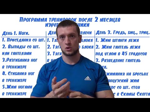 Видео: Как составить программу тренировок