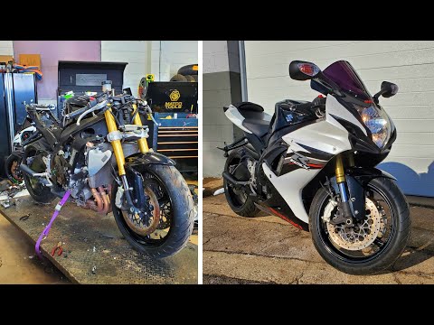 Видео: Восстановление аварийного GSXR 750! (Полный цикл от начала до конца)