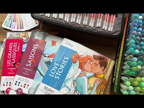 Видео: Раскраски hachette и арт-материалы | Первое видео - знакомство 