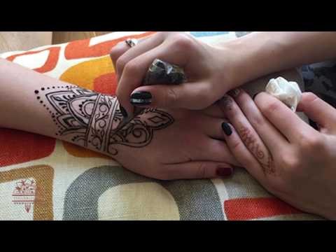 Видео: Мехенди на руке. Запись с прямого эфира Airamehendi ( henna, mehendi )