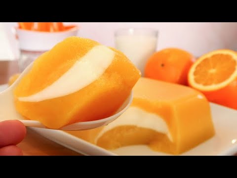 Видео: У вас есть апельсин и молоко? / Сделайте этот вкусный десерт без духовки/4 ингредиента / Без муки 👍🔝