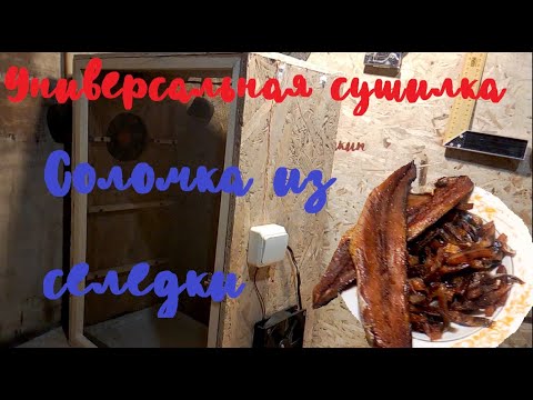 Видео: Универсальная сушилка! Очень вкусная соломка из селедки!