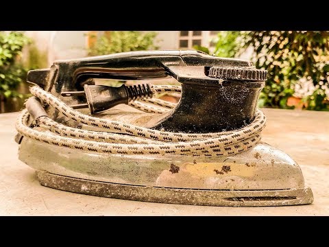 Видео: Восстановление Rusty Old Electric IRON | Восстановить инструмент для утюга.