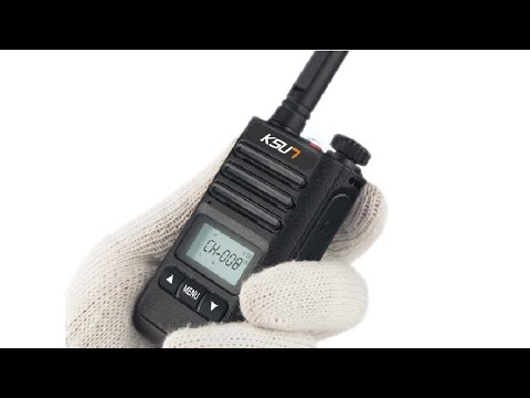 Видео: KSUN KS XKB портативна рація 6 Вт