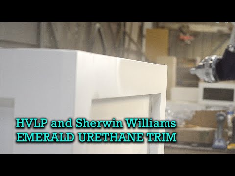 Видео: Отделка из уретана HVLP Sherwin Williams Emerald