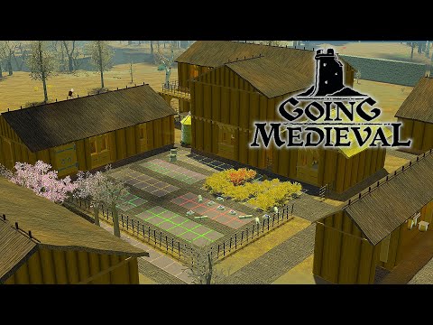 Видео: Шитьё и планирование стен ● Going Medieval ● Прохождение #5 (Выживание/Мирный)