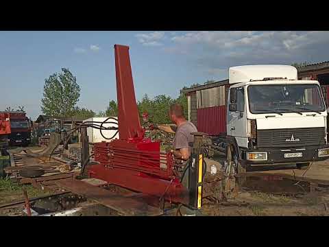 Видео: Продолжение установки КМУ на МАЗ 4371 Зубрёнок