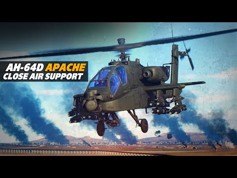 Видео: AH-64D Apache: Непосредственная авиационная поддержка — Цифровой боевой симулятор (DCS)