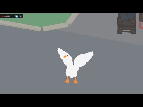 Видео: Гусь - в город я прорвусь! Untitled Goose Game №2