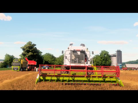Видео: FS22 / Карта HORSCH AgroVation / #48 Начало уборки овса 37,5 Га Lexion 460, 760TT, 8700, Case 9250