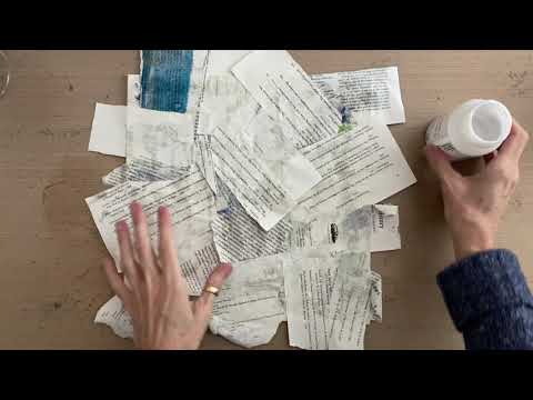 Видео: Фон для деколлажа в смешанной технике: полезные советы