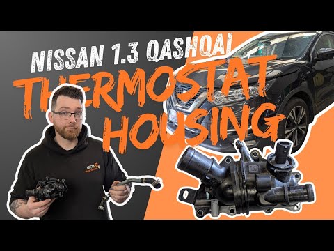 Видео: Утечка охлаждающей жидкости из корпуса термостата Nissan Qashqai 1.3