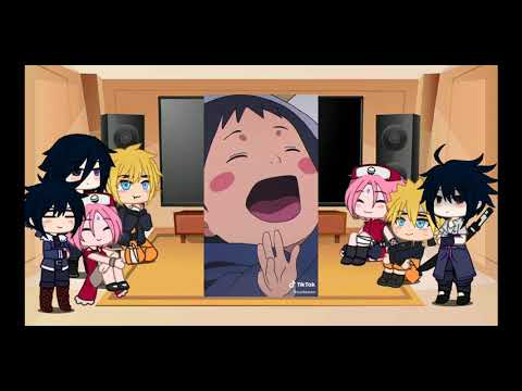 Видео: [Наруто | Нарусасу / Сасунару] реакция команды 7 будущей команды 7 [Au] и Менмы на Тик Ток