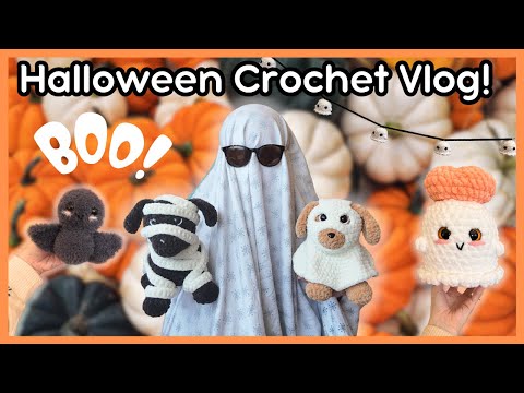 Видео: Вяжем крючком плюшевые игрушки на Хэллоуин! 🎃 Жуткие щенки, тыквы и привидения! 👻 Уютный осенний ...