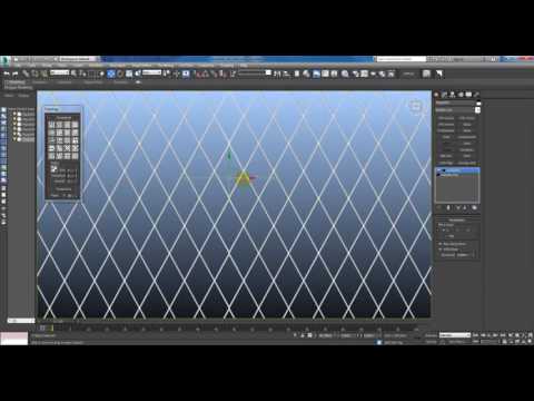 Видео: Generate topology. Быстрый способ создать решетку и плитку в 3dmax без плагинов.