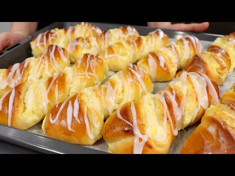 Видео: Пуховые БУЛОЧКИ С ТВОРОГОМ Как приготовить нежное, воздушное тесто на ряженке ПРОСТОЙ РЕЦЕПТ
