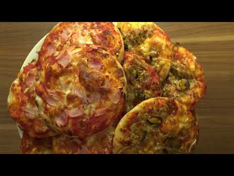 Видео: Американская мини пицца Маргарита, Ветчина, Тунец