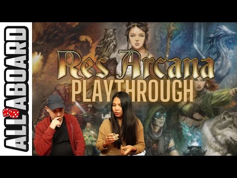 Видео: RES ARCANA | Настольная игра | Прохождение для 2 игроков | Маги, магия и памятники