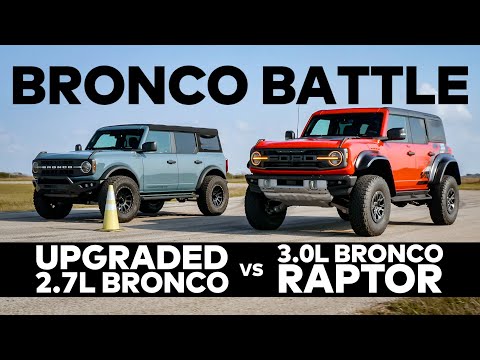 Видео: БИТВА BRONCO: сравнение Ford Bronco Raptor и Hennessey VelociRaptor 400 бок о бок!