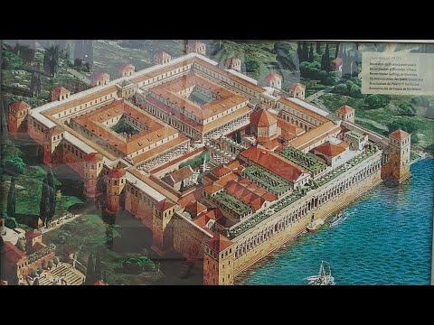 Видео: Дворец Диоклетиана, Сплит, Хорватия.  Январь 2023