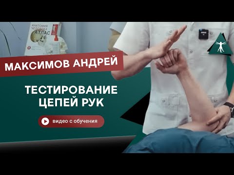 Видео: Мануально-мышечное тестирование миофасциальных цепей рук. Максимов Андрей