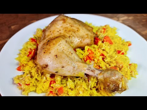 Видео: Курица с рисом и овощами в рукаве в духовке 🐔