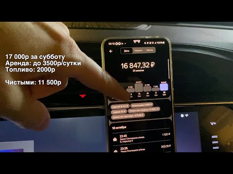 Видео: 16 000р ежедневно в такси. Москва. Тариф: К+