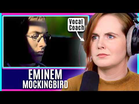 Видео: Эмоциональный Eminem! | Анализ вокала от тренера | Реакция на рэп Mockingbird из Детройта
