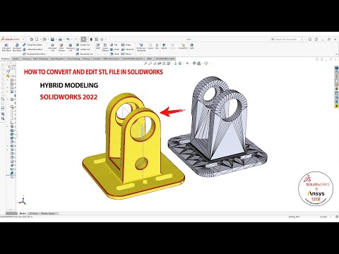 Видео: ✅ Как редактировать stl-файл в SolidWorks | Гибридное моделирование