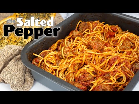 Видео: Ниндзя Комби Спагетти и фрикадельки С чесночным хлебом!