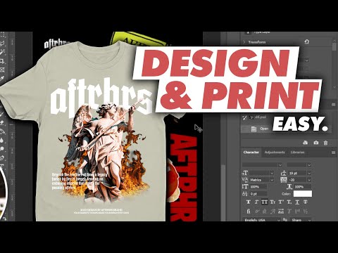 Видео: Как именно я создал этот дизайн и напечатал эту толстовку — шаг за шагом